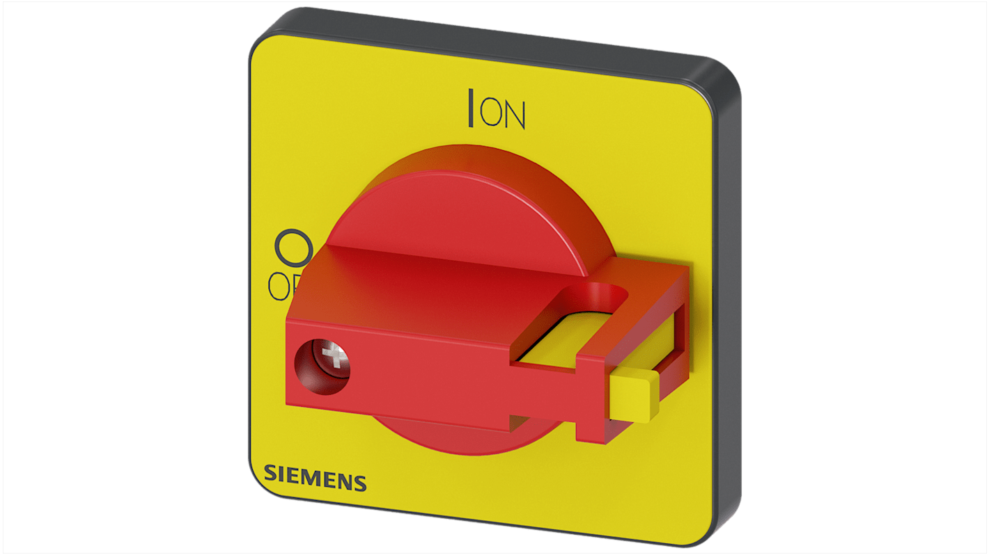 Manopola rotante Siemens 3LD9343-7C, Rosso/Giallo, per 3LD3