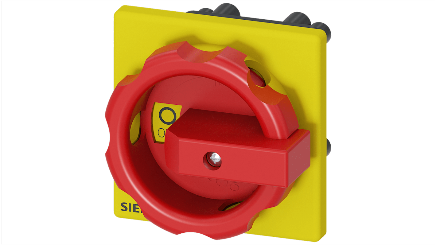 Manopola rotante Siemens 3LD9344-5C, Rosso/Giallo, per 3LD3