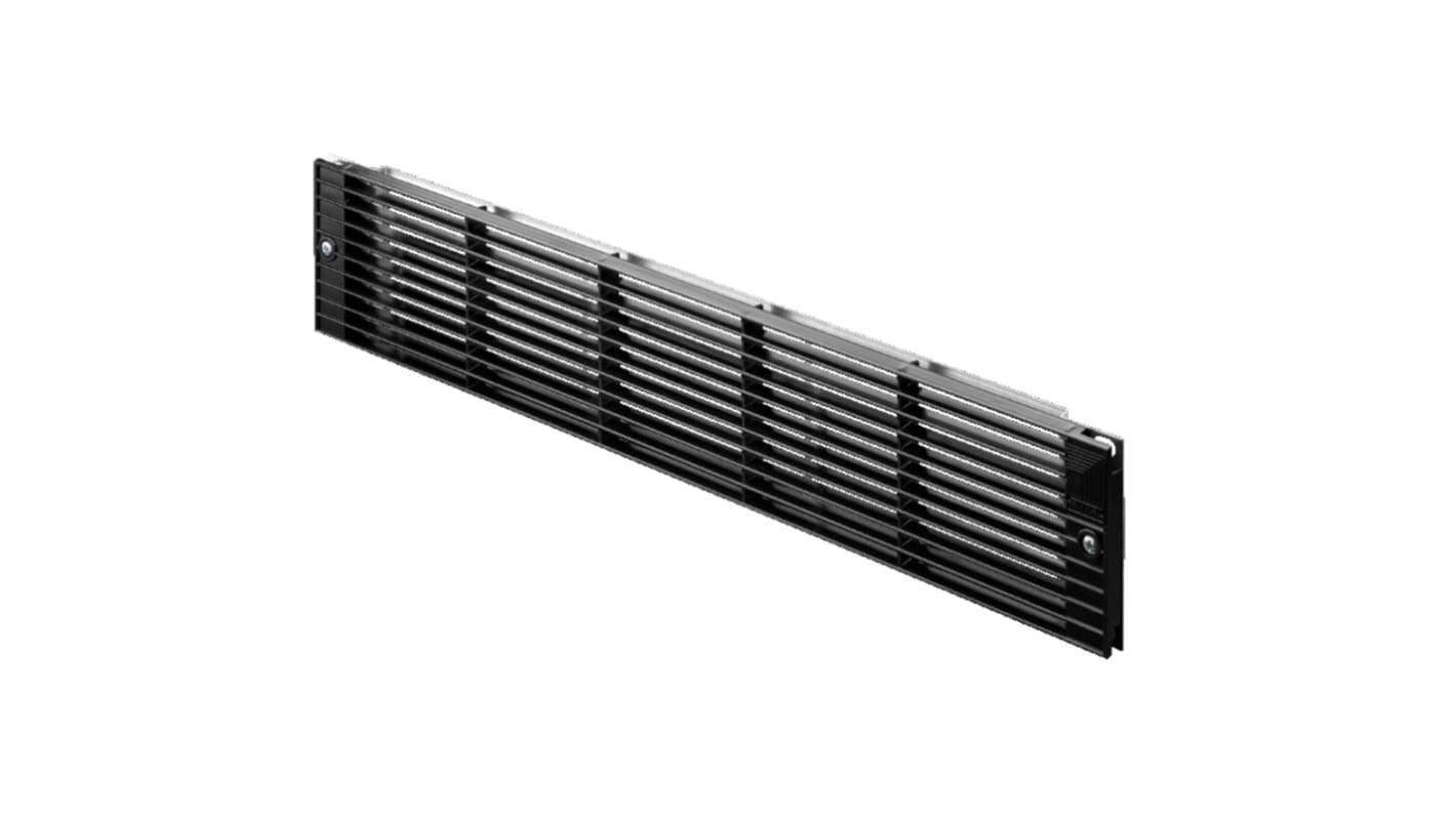 Rittal Black Ventilation Grill, 2U