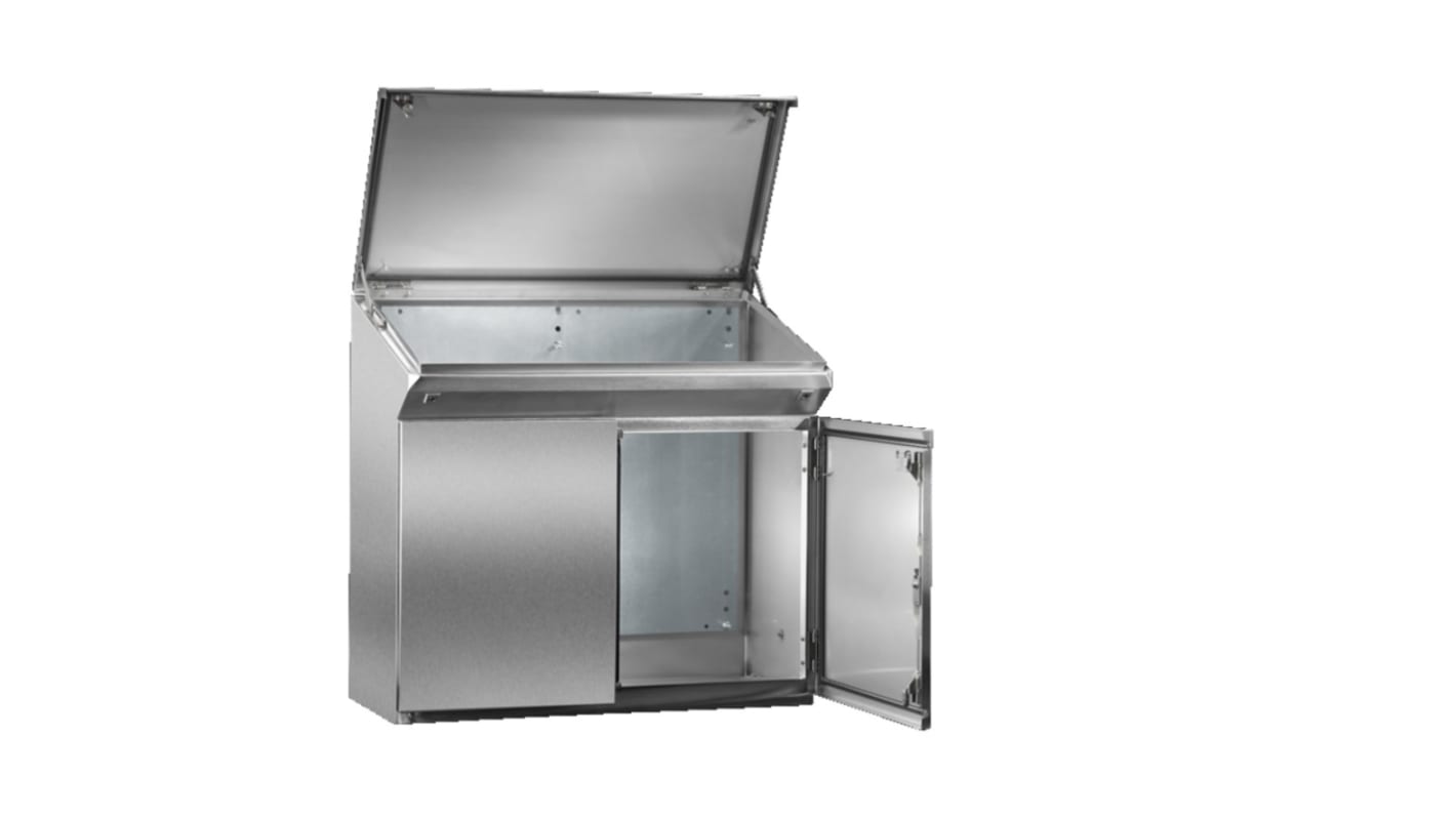 Rittal TP Series Stainless Steel Double-Door-Door Floor Standing Enclosure, Opaque Door, IP55, 960 x 1000 x 480mm