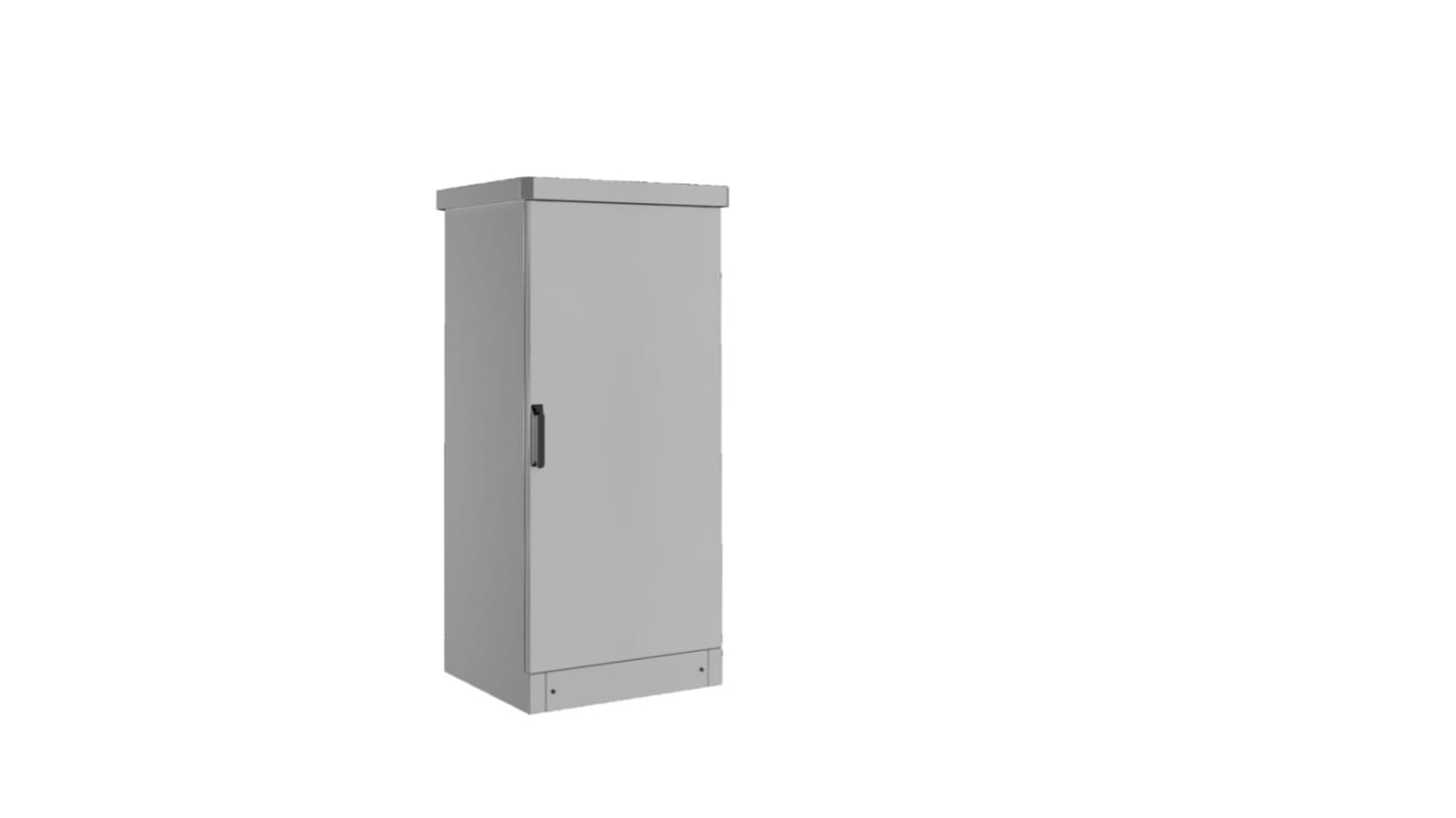 Rittal CS Series Aluminium Single-Door-Door Floor Standing Enclosure, Opaque Door, IP55, 600 x 1200 x 500mm