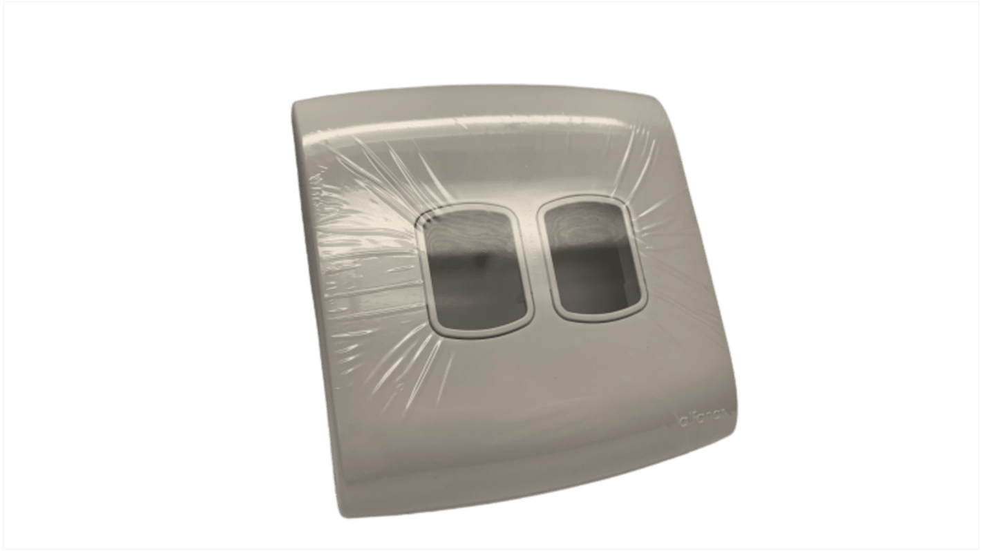 ALFG4021WHW Contactum White 2 Gang Light Switch Cover RS