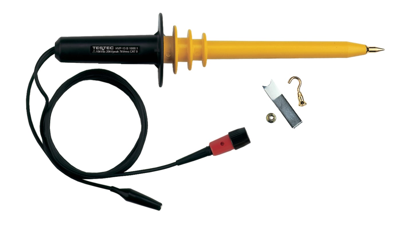 Sonde pour oscilloscope Testec, TT-HVP 15B, bande passante 40MHz, atténuation 1000:1