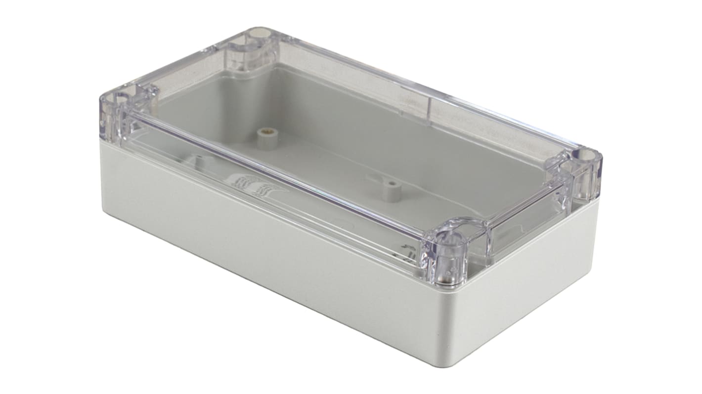 Hammond 1554 Series Polycarbonate Enclosure, IP68, Clear Lid, 6.3 x 3.5 x 1.8in