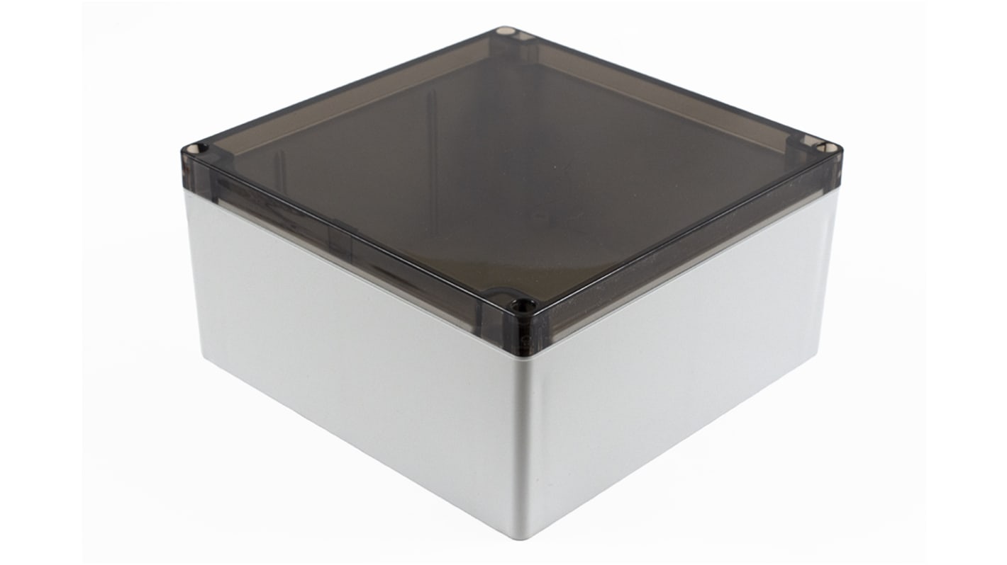 Hammond 1554 Series Polycarbonate Enclosure, IP68, 7.1 x 7.1 x 3.54in