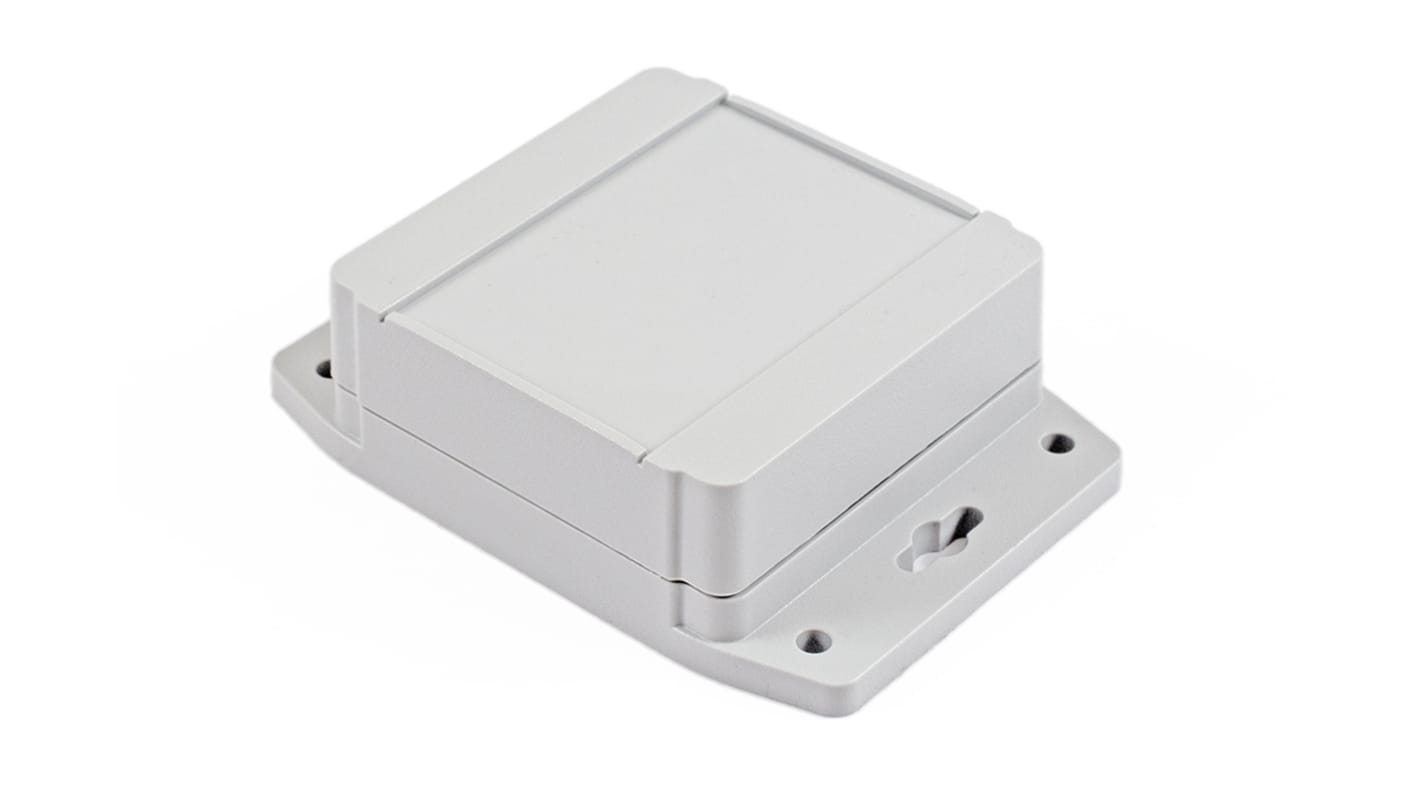 Hammond 1555F Series Polycarbonate Enclosure, IP68, Flanged, 3.55 x 3.55 x 1.48in