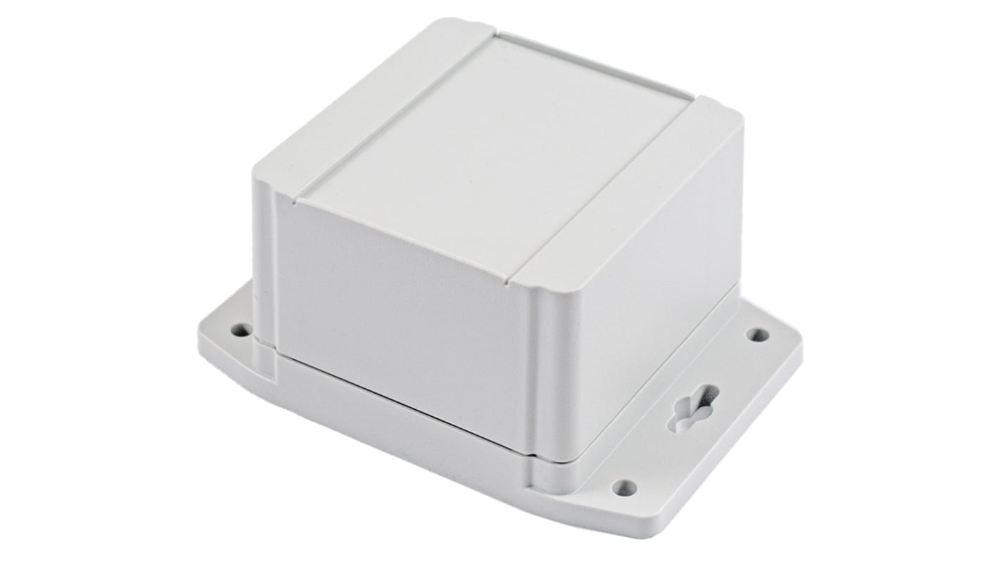 Hammond 1555F Series Polycarbonate Enclosure, IP68, Flanged, 3.55 x 3.55 x 2.46in