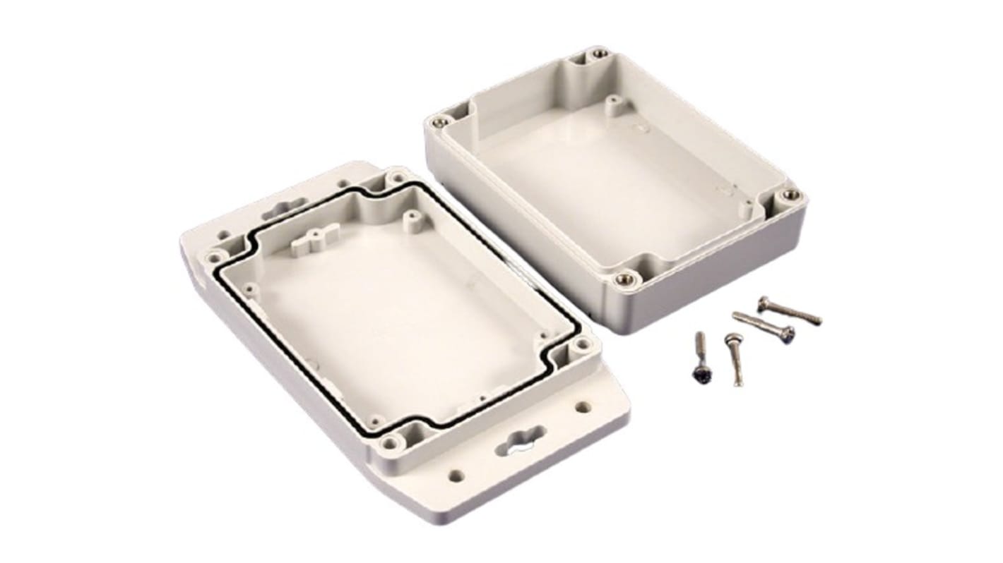 Hammond 1555F Series Polycarbonate Enclosure, IP68, Flanged, 4.7 x 3.6 x 1.47in