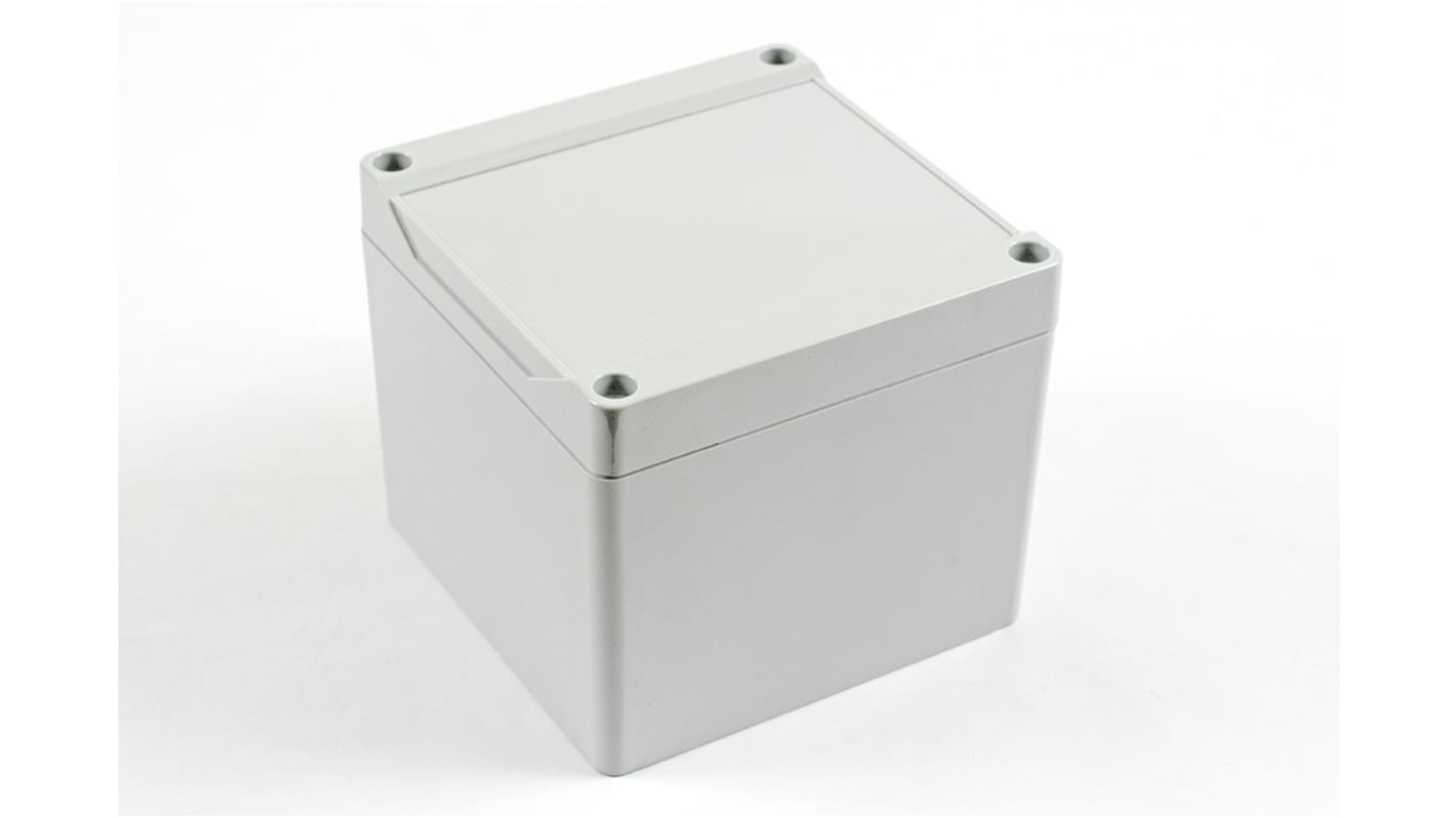 Hammond 1555 Series Polycarbonate Enclosure, IP68, 4.13 x 4.13 x 3.54in