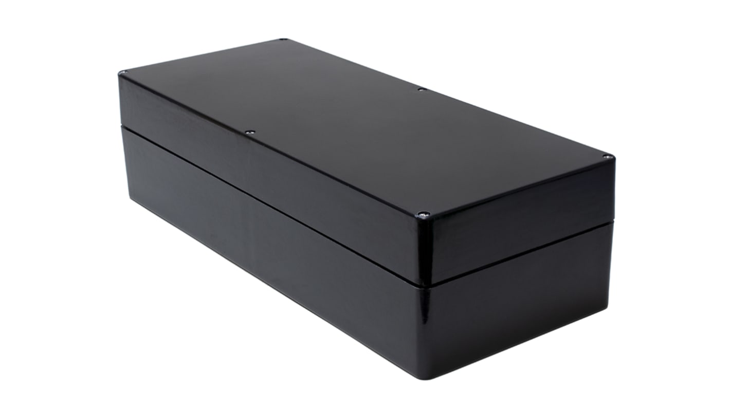 Caja Hammond de Poliéster Reforzado con Fibra de Vidrio Negro, 600 x 250 x 161mm, IP66