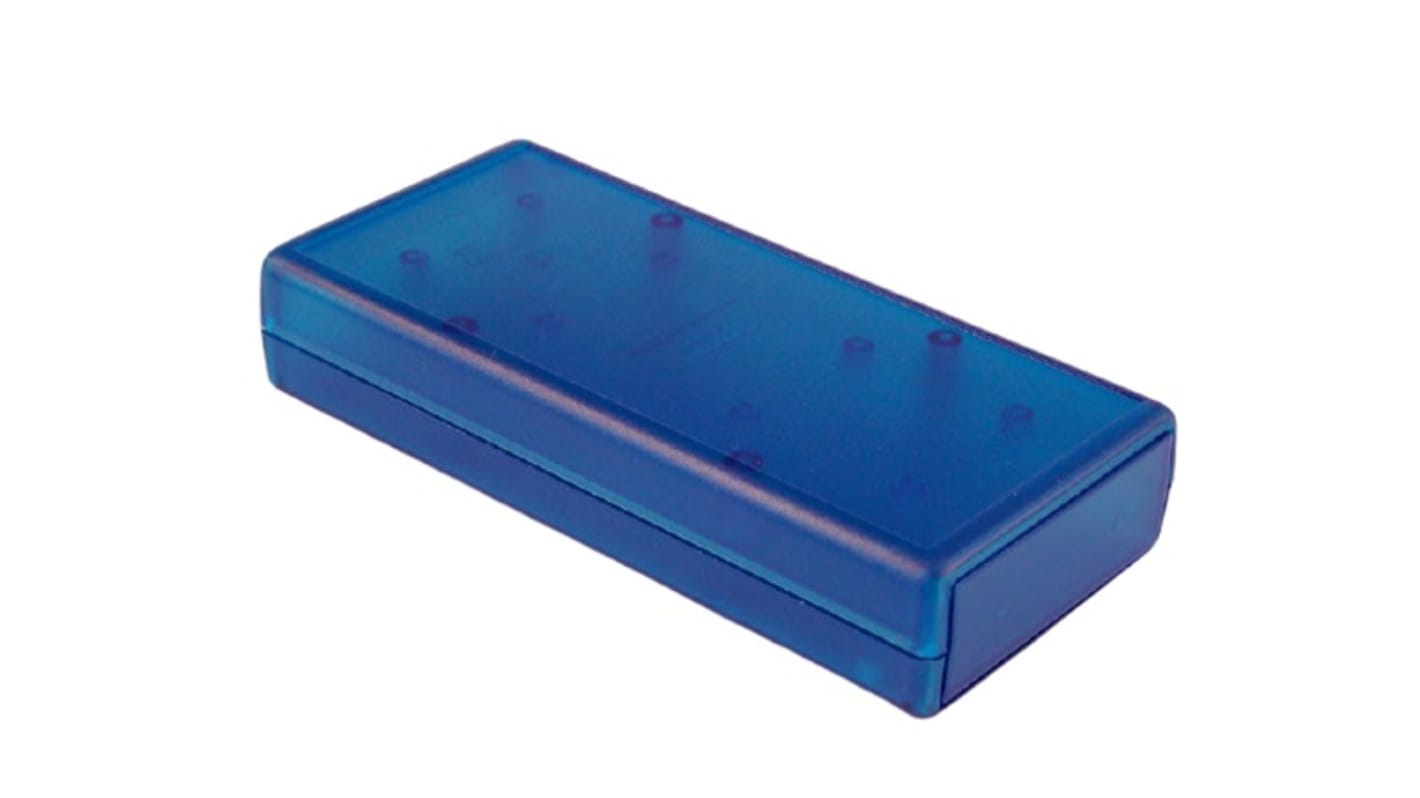 Hammond Transparent Blue ABS ABS Case, 140 x 66 x 28mm