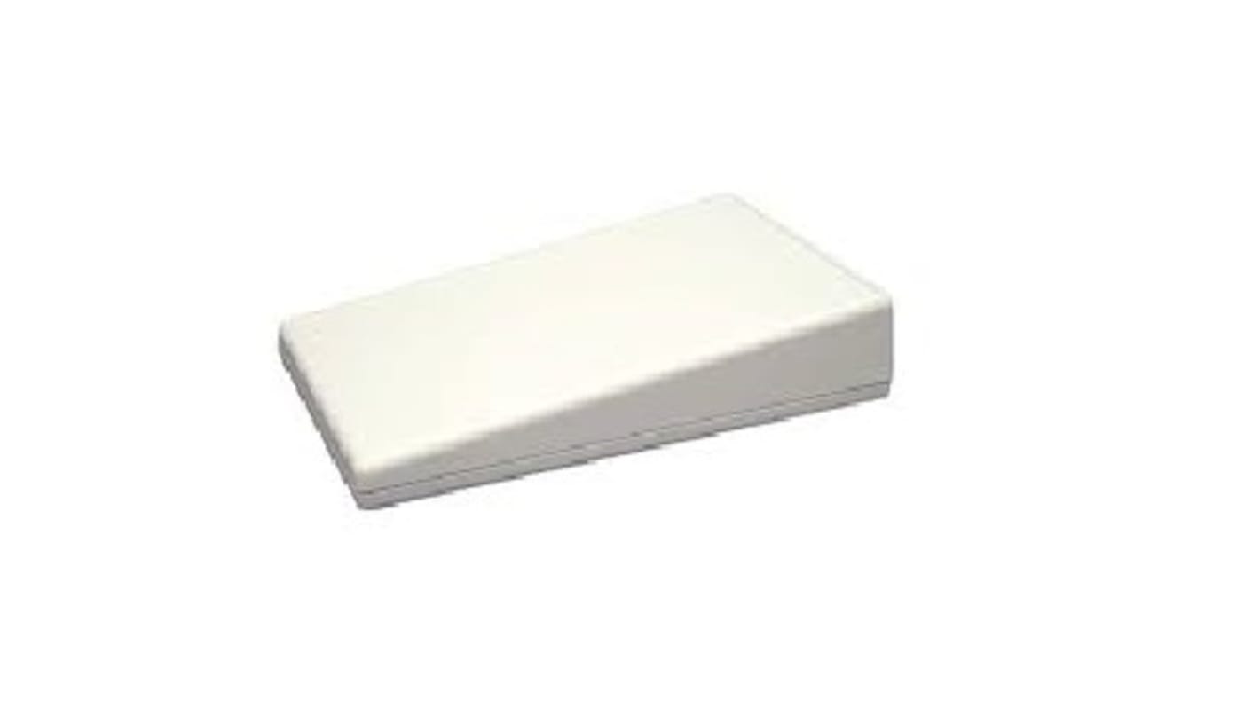 Caja de consola Hammond, de ABS de color Gris, con frontal inclinado, 220 x 140 x 41mm