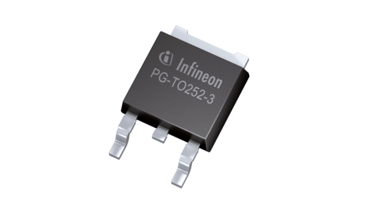 Infineon Nチャンネル MOSFET80 V 50 A 表面実装 パッケージDPAK (TO-252) 3 ピン