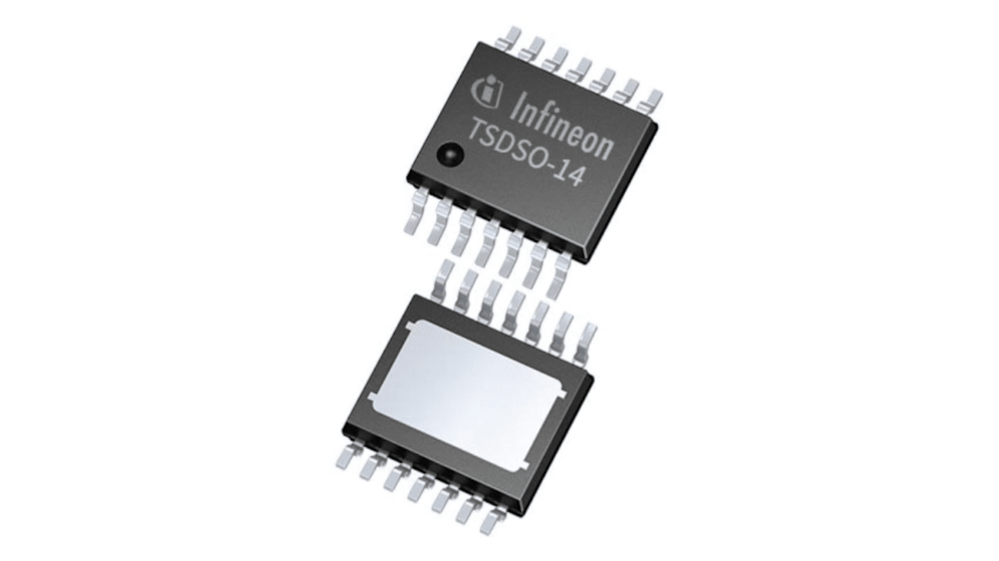 Infineon ITS4130QEPDXUMA1, QuadHigh Side, High Side Power Switch IC 14-Pin, PG-TSDSO-14