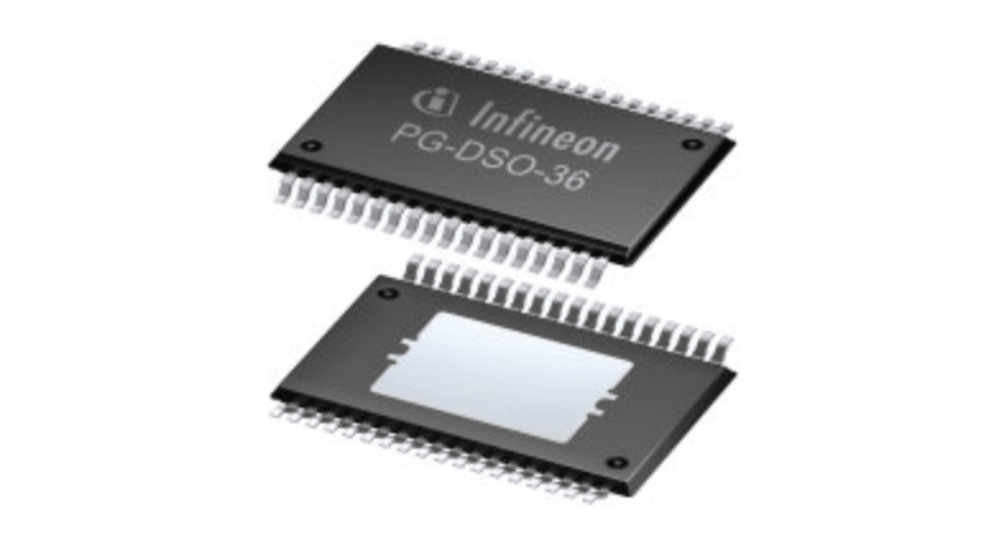 Switch di alimentazione CI Infineon High side, 8 canali, PG-DSO-36, 36 pin, 45 V, 0.012A, 150MΩ