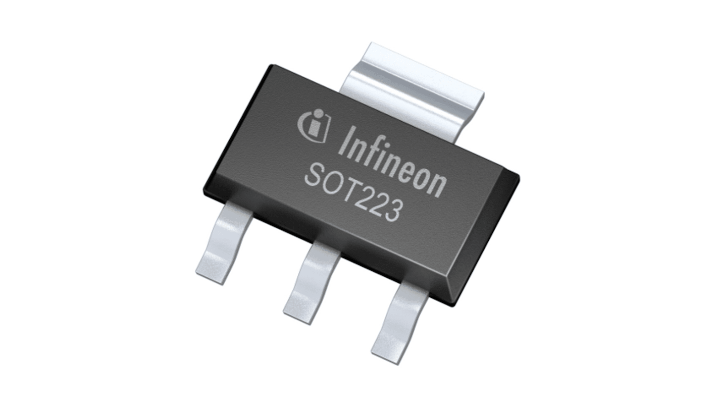 Switch di alimentazione CI Infineon High side, 1 canale, PG-SOT223-4, 4 pin, 40 V, 0.0016A, 160MΩ