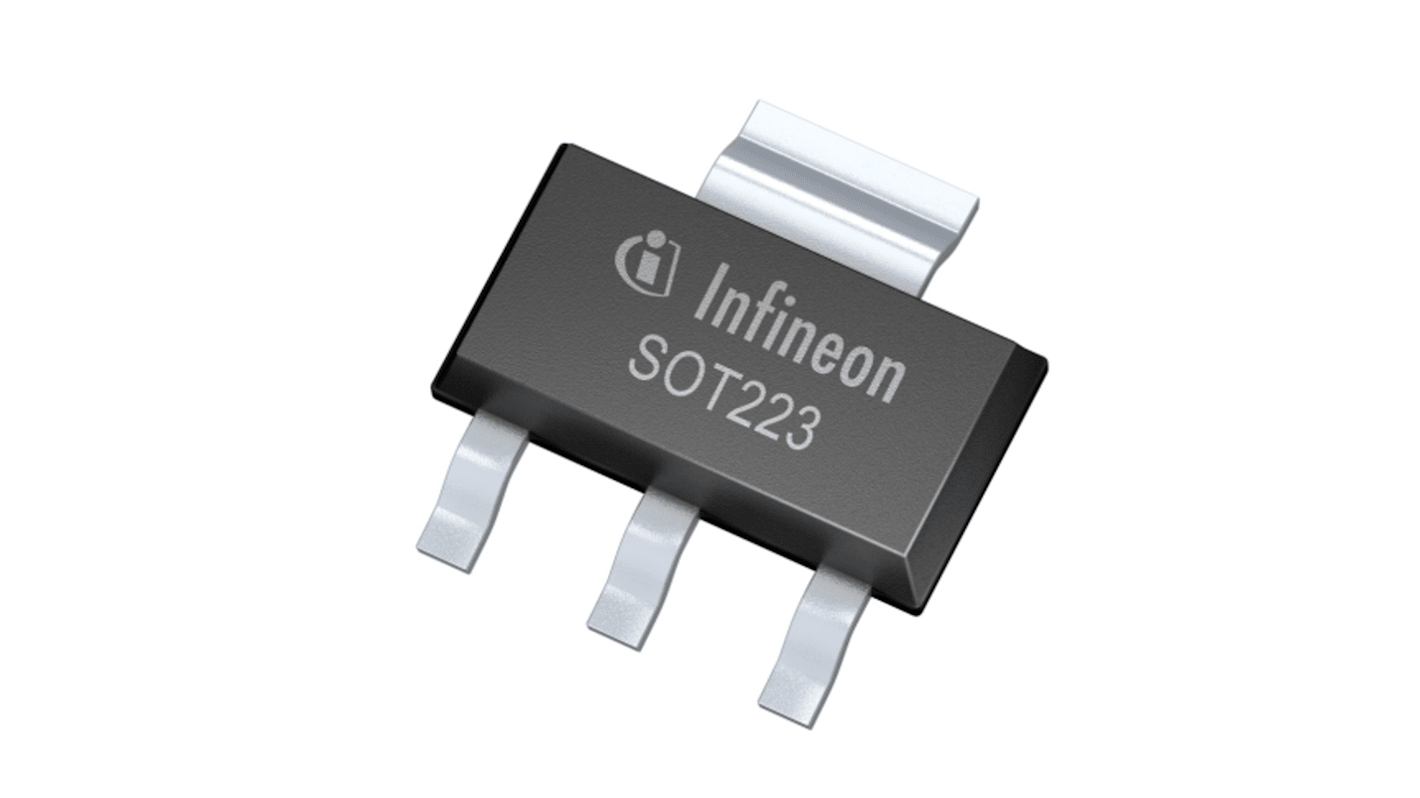 Infineon ITS4200SMEOHUMA1 1 csatornás Teljesítménykapcsoló IC, Tápoldali, 4-pin, PG-SOT223-4