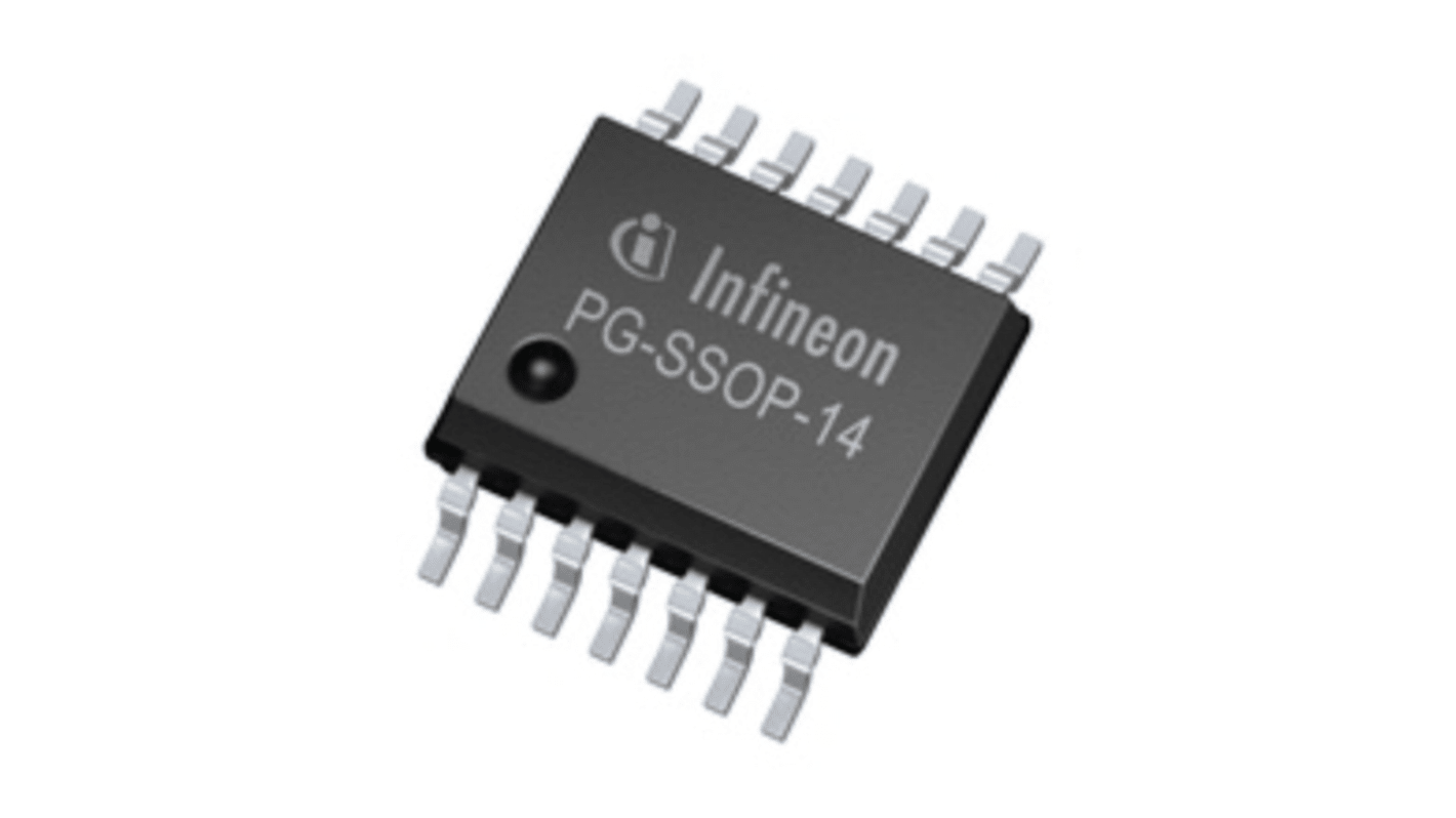 Infineon LEDドライバ IC, 120mA, 1.5W, PWM 調光 14-Pin