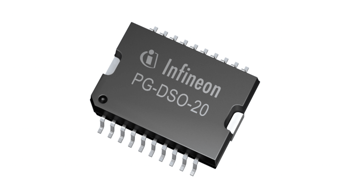 Infineon Motor Controller H Bridge TLE72093RAUMA1, PG-DSO-20-65, 20-Pin, 6.6A, 40 V, DC, Vollbrücke