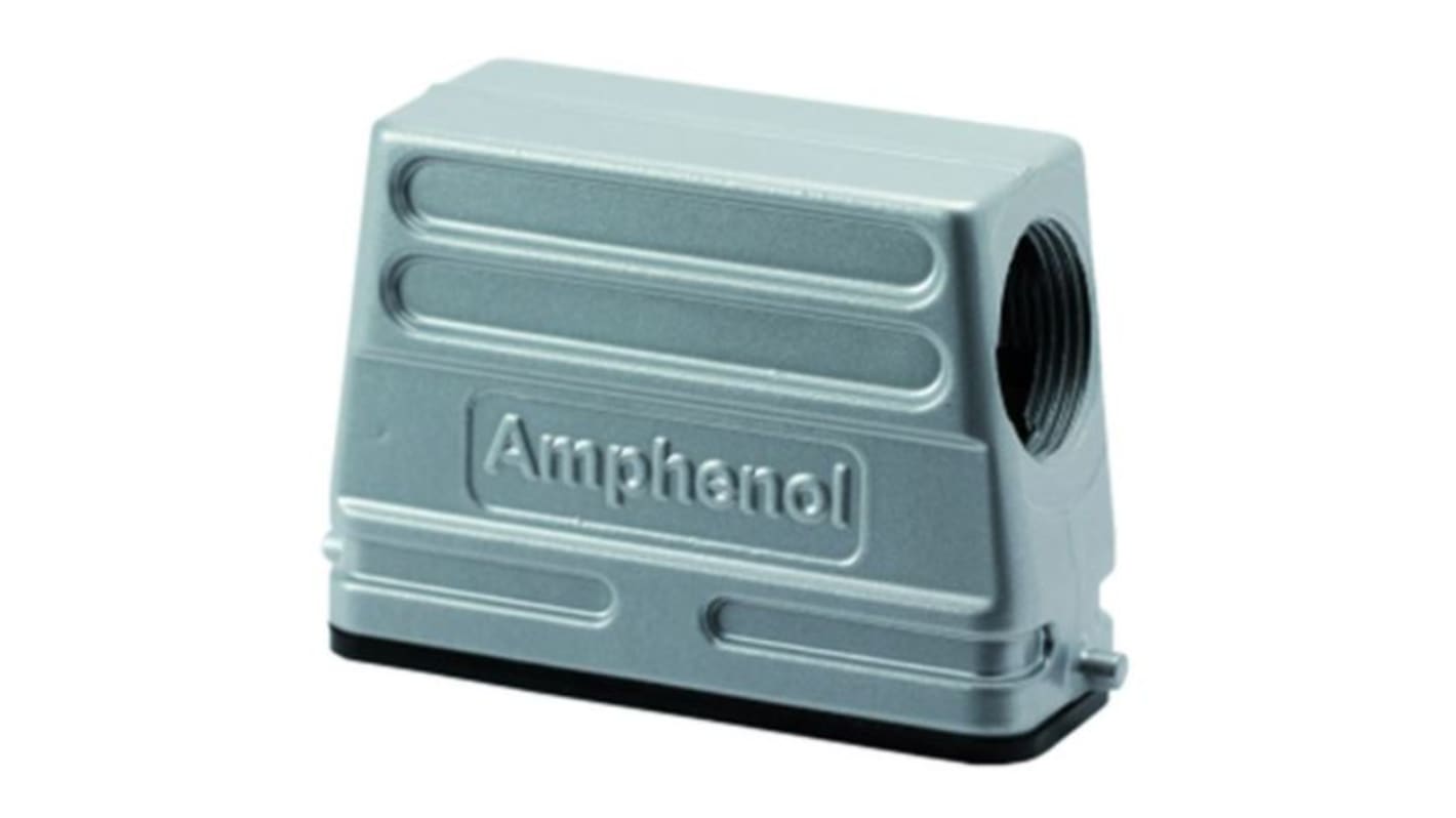 Capucha de conector de potencia Amphenol Industrial serie C146, con rosca M25 x 1.5