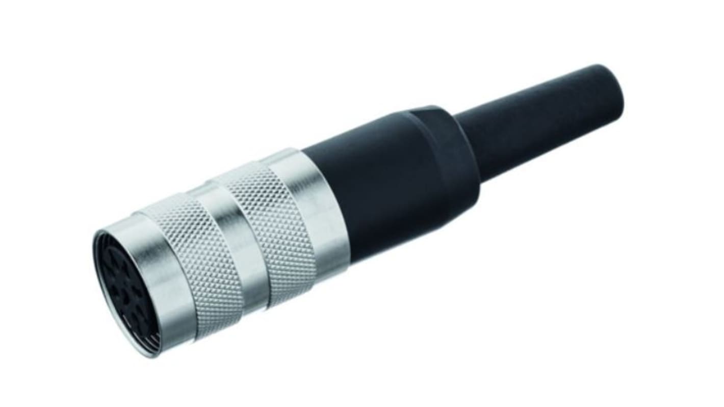 Connecteur DIN Amphenol Industrial T34, 6 contacts, Femelle, Montage sur câble M16
