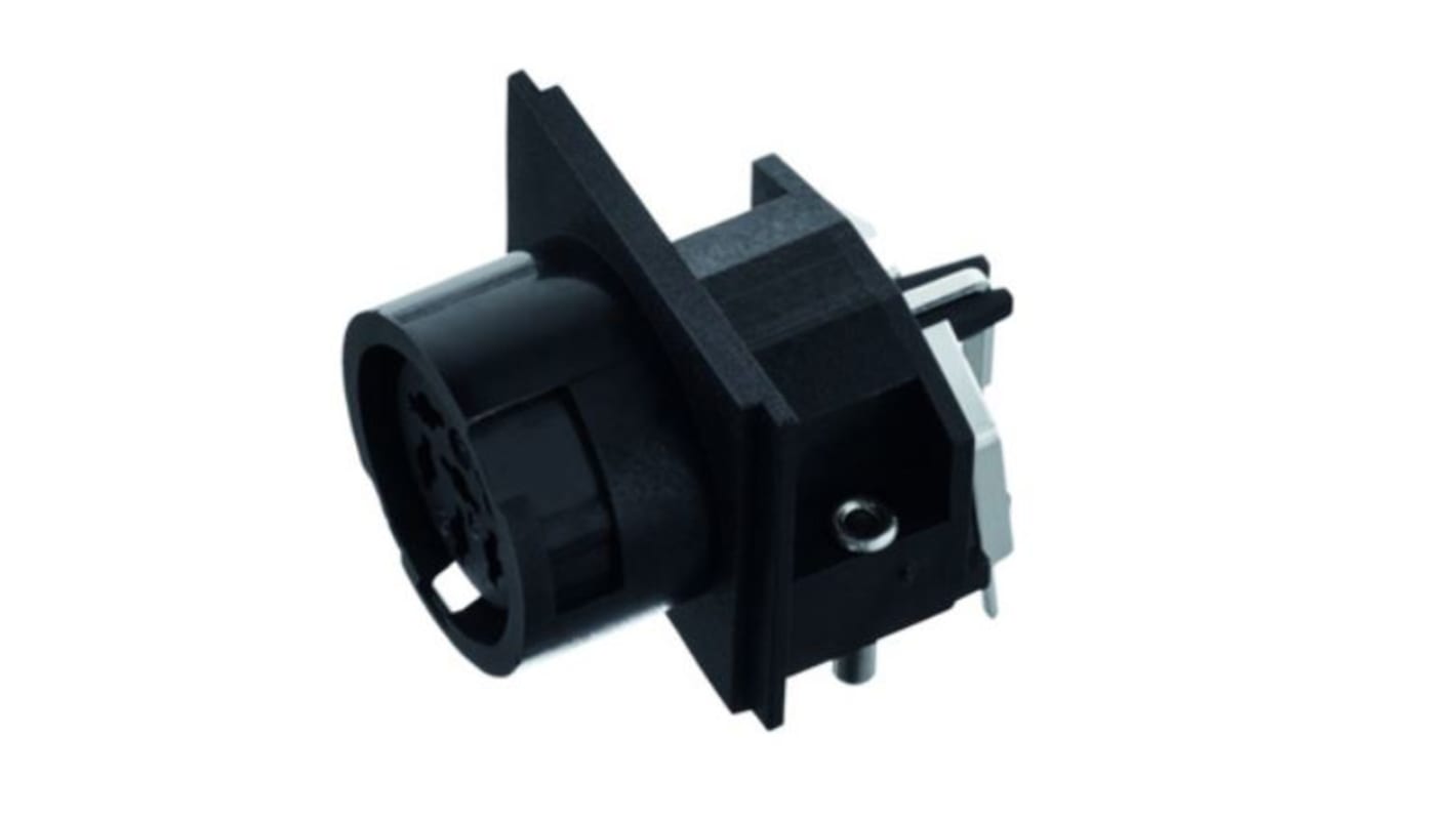 Amphenol Industrial, T34 6 Pole Right Angle M16 Din, DIN EN 61076-2-106, 7A, 300 V IP40, Bayonet, Female, Cable Mount