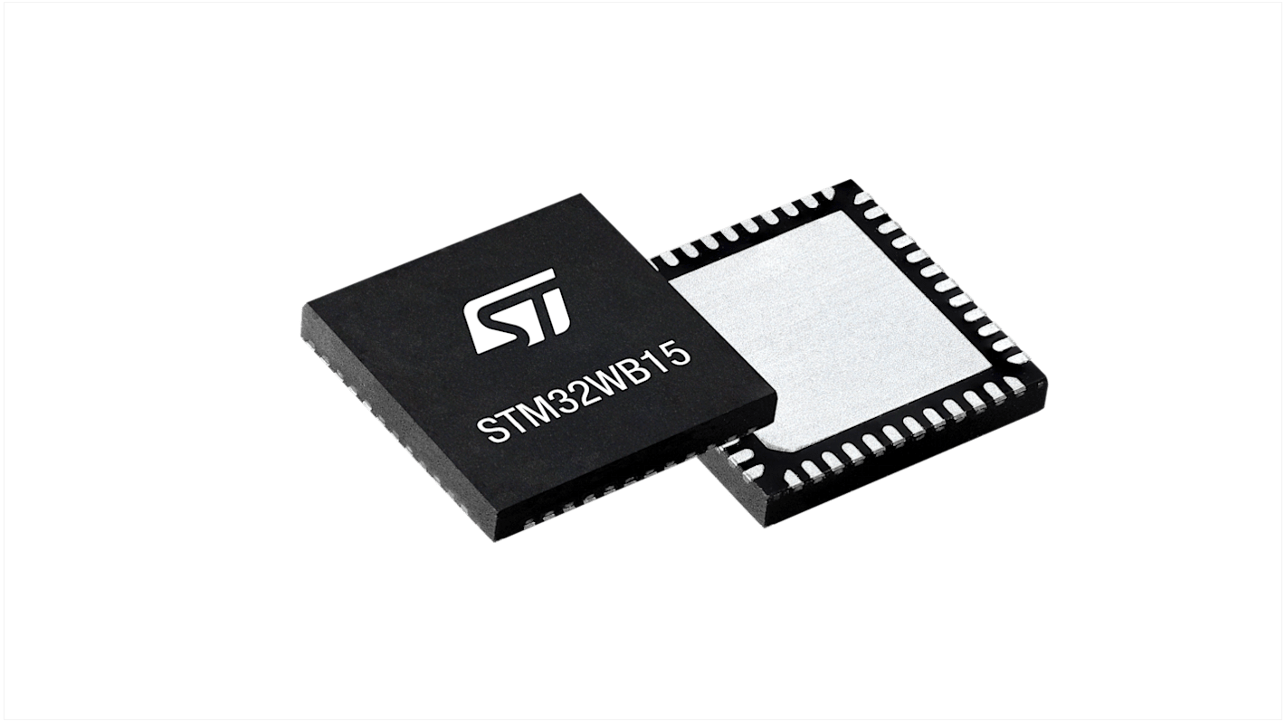 STMicroelectronics STM32WB15CCU7E, 32bit ARM Cortex M0+, ARM Cortex M4 Microcontroller, STM32WB, 64MHz, 320 kB Flash,