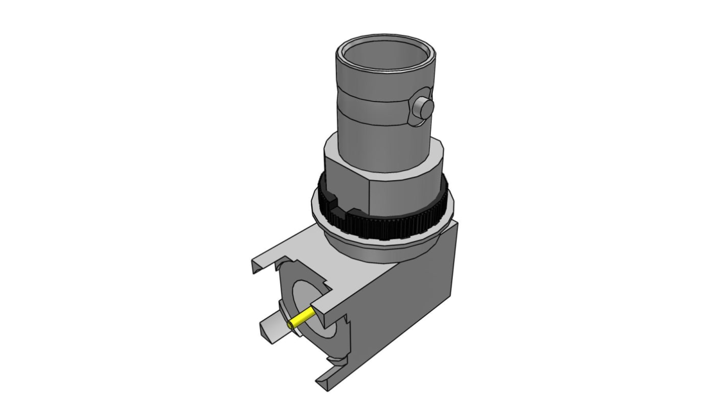 Connettore coassiale Angolo destro Samtec, Maschio, 75Ω, Montaggio PCB