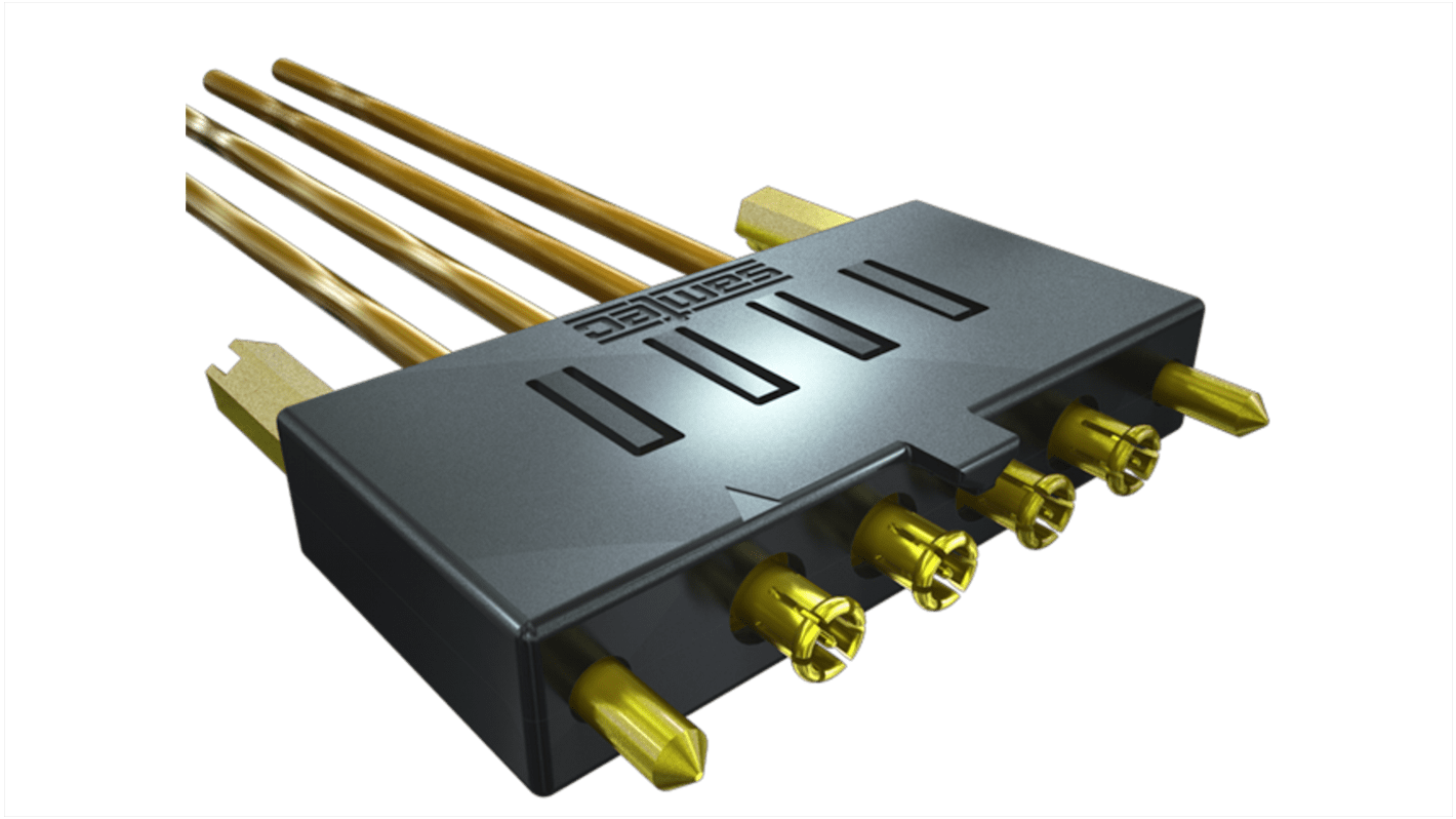 Samtec Femelle à angle droit, raccordement A souder 50Ω Montage sur CI