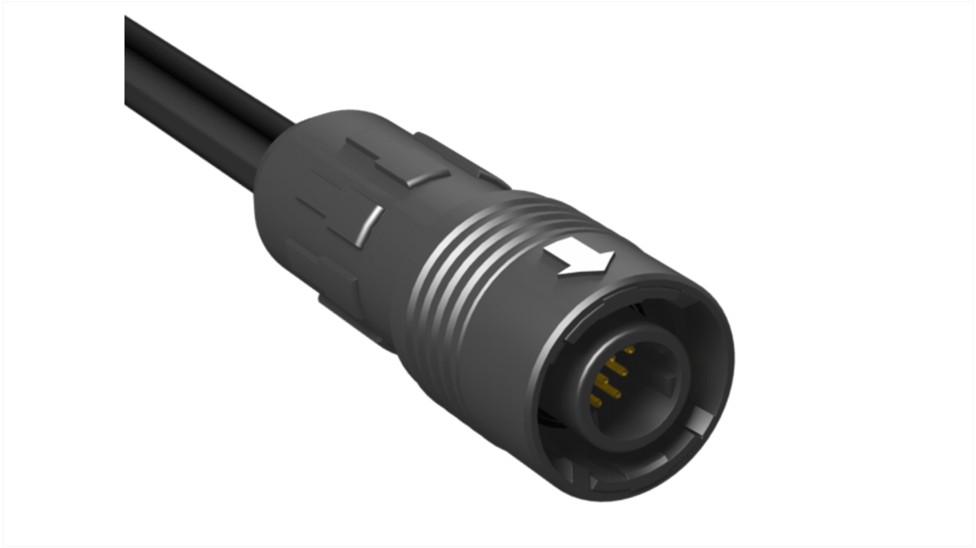 Samtec 12 way M12 to Unterminated Sensor Actuator Cable, 2m