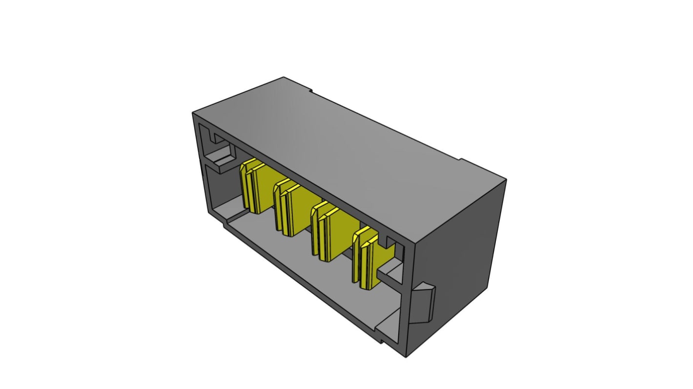 Samtec 基板接続用ピンヘッダ 4極 5.0mm 1列 MPT-04-6.30-01-T-V