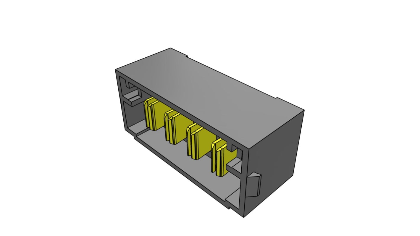 Samtec 基板接続用ピンヘッダ 4極 5.0mm 1列 MPT-04-6.30-03-T-V