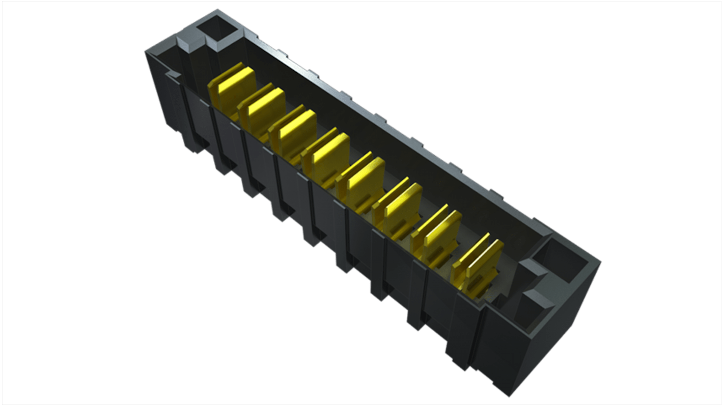 Conector macho para PCB Samtec serie PET de 12 vías, 2 filas, paso 6.35mm