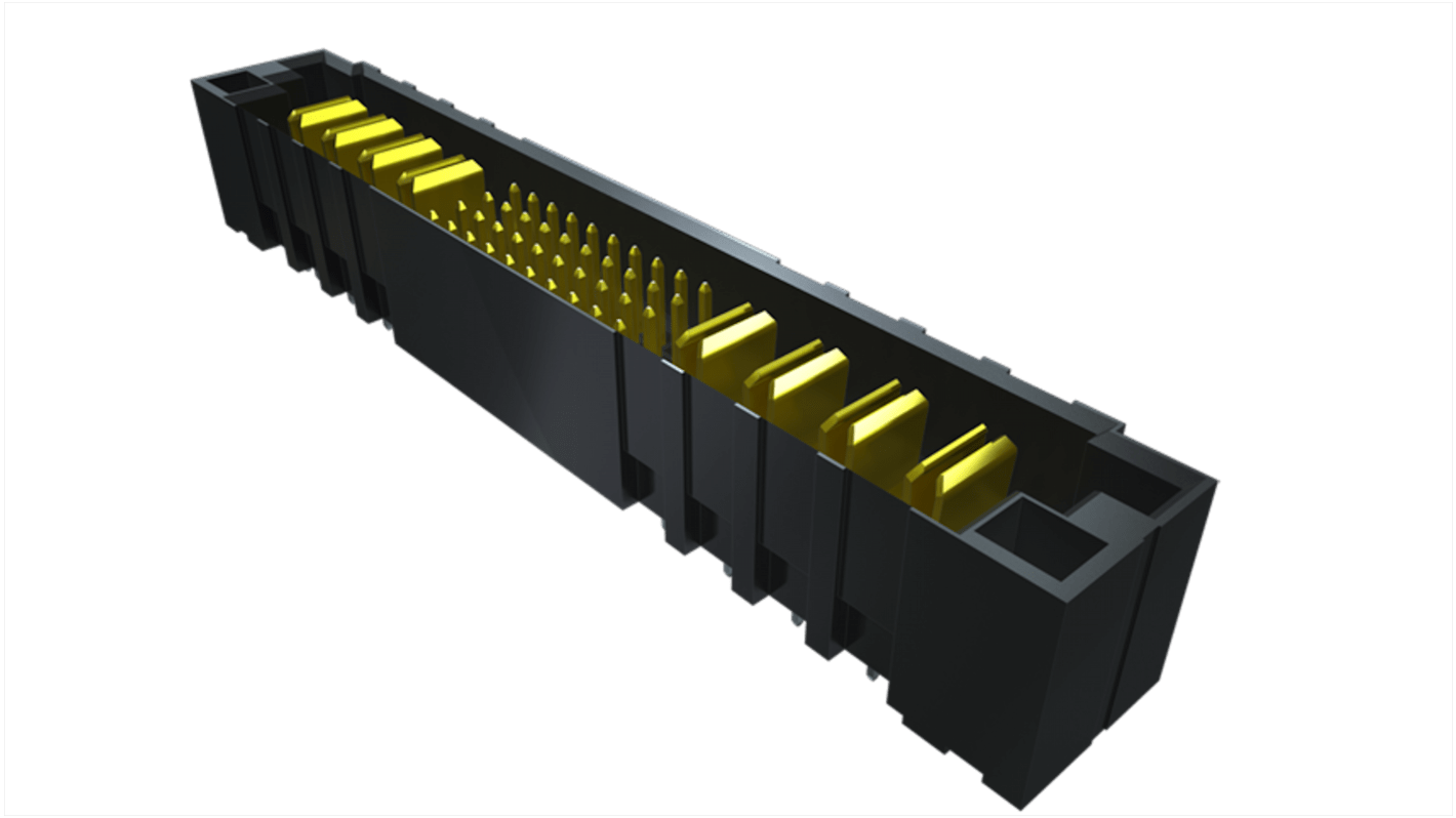Samtec PETC Leiterplatten-Stiftleiste Vertikal, 42-polig / 2-reihig, Raster 2.54mm, Ummantelt