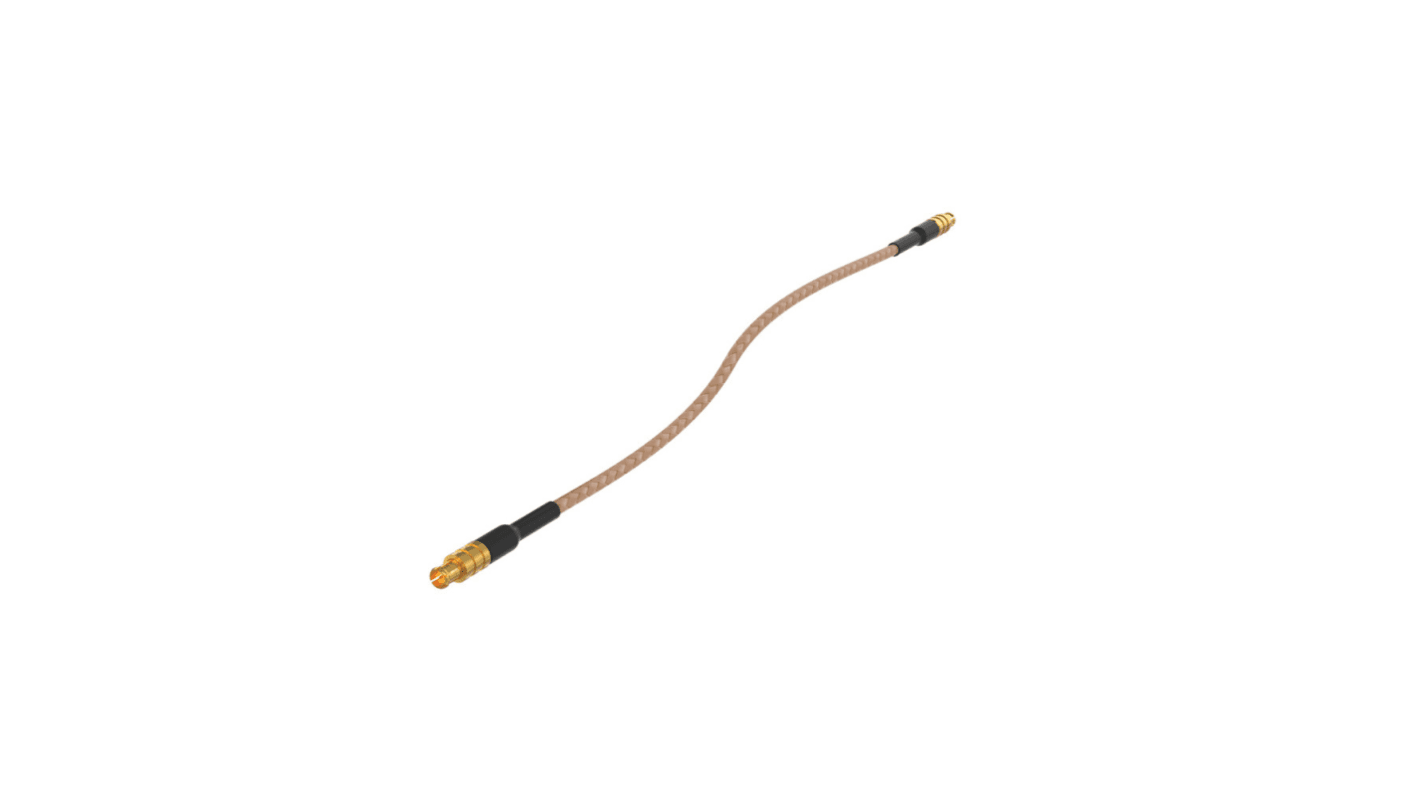 Samtec Male MCX to Male MCX Coaxial Cable, 152mm, RF Coaxial, Terminated