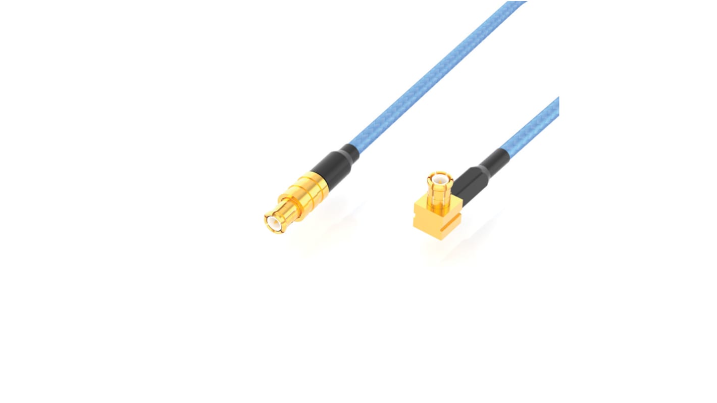 Samtec Male MCX to Male MCX Coaxial Cable, 200mm, RF Coaxial, Terminated