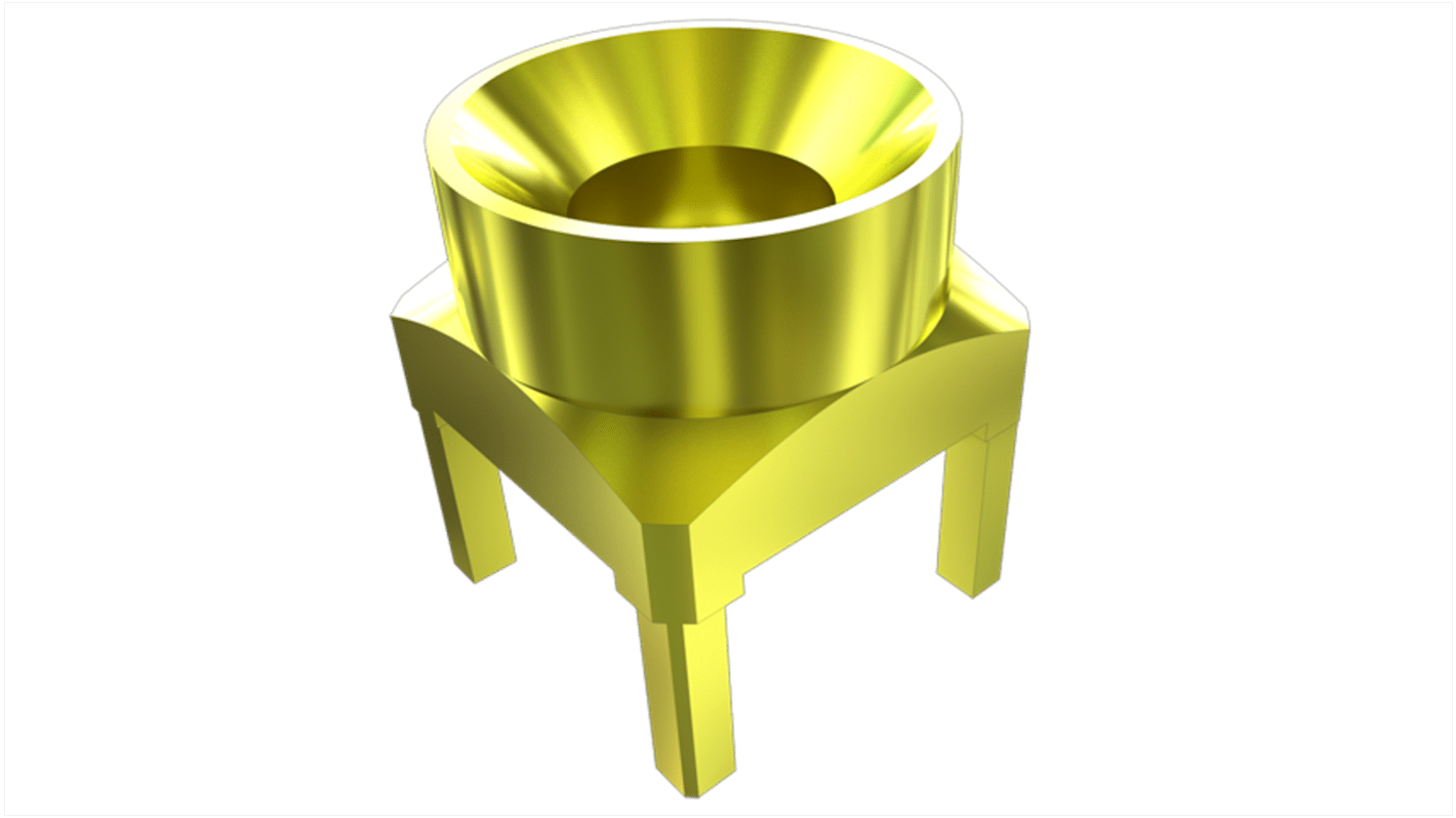 Connettore coassiale Ad angolo diritto, Maschio, 50Ω, Montaggio PCB