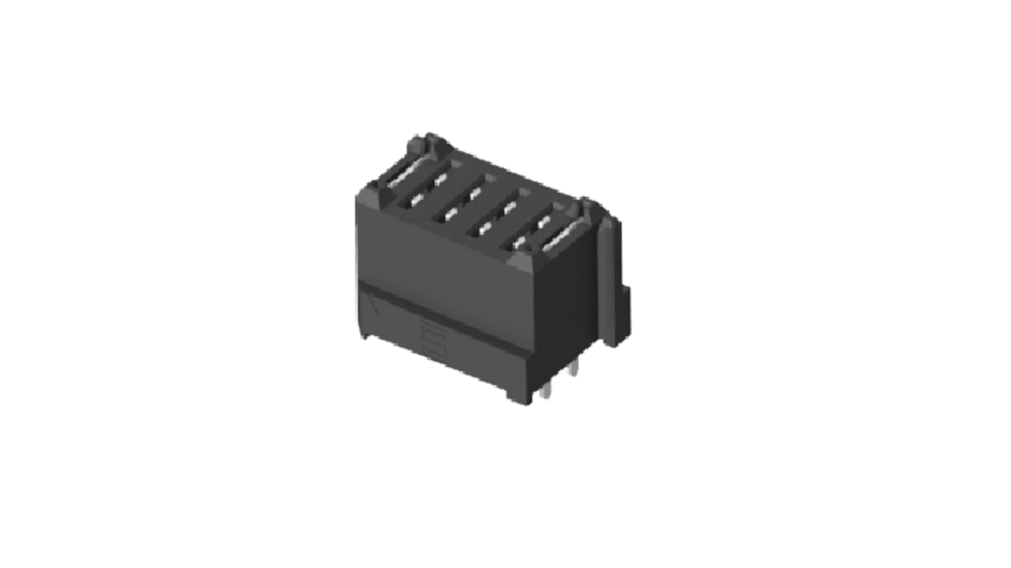 Samtec UMPS Series Vertical Through Hole Mount PCB Socket, 4-Contact, 1-Row, 2mm Pitch, Solder Termination