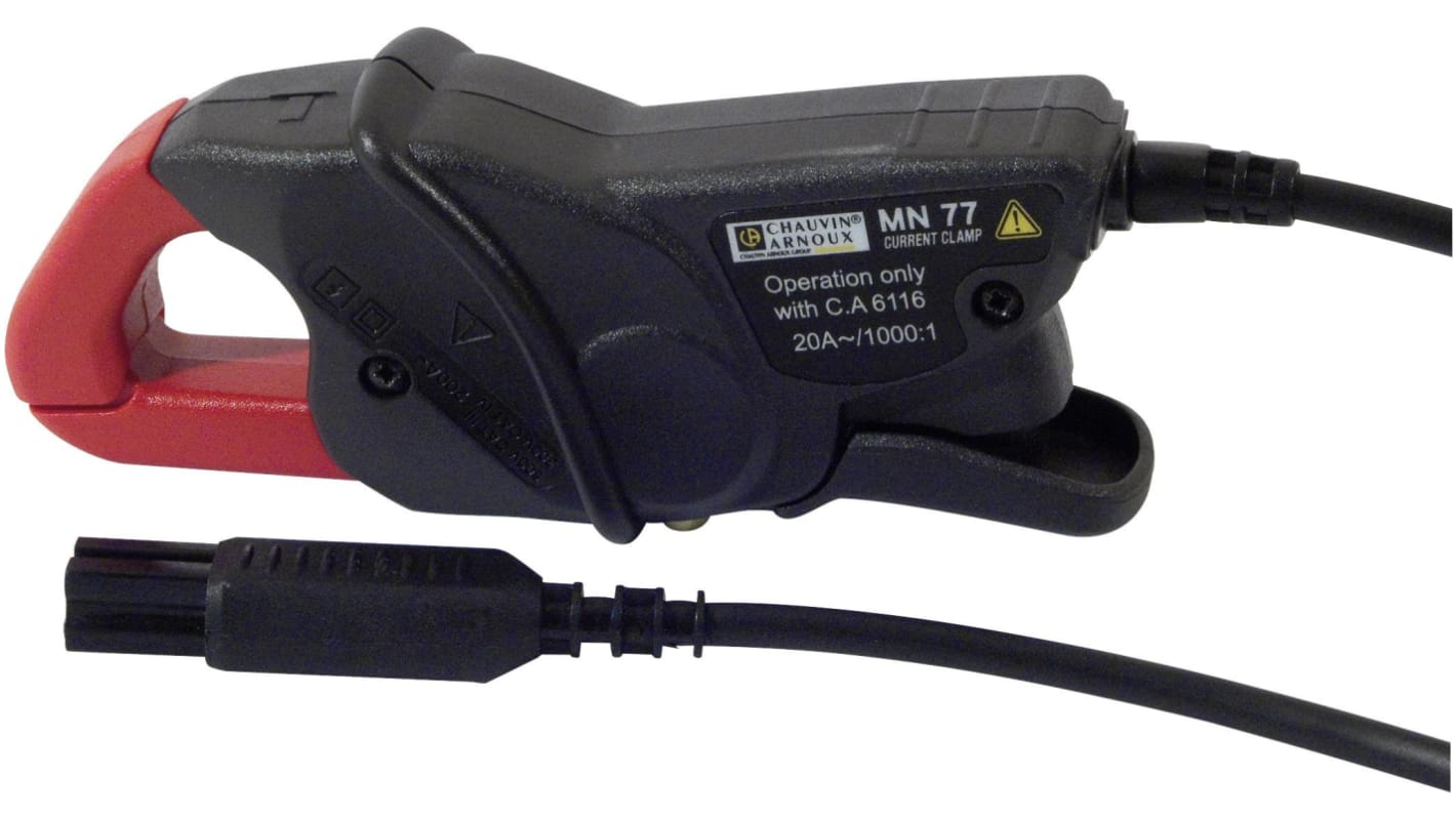 Chauvin Arnoux MN77 Current Clamp, AC Adapter, 20A ac AC Max