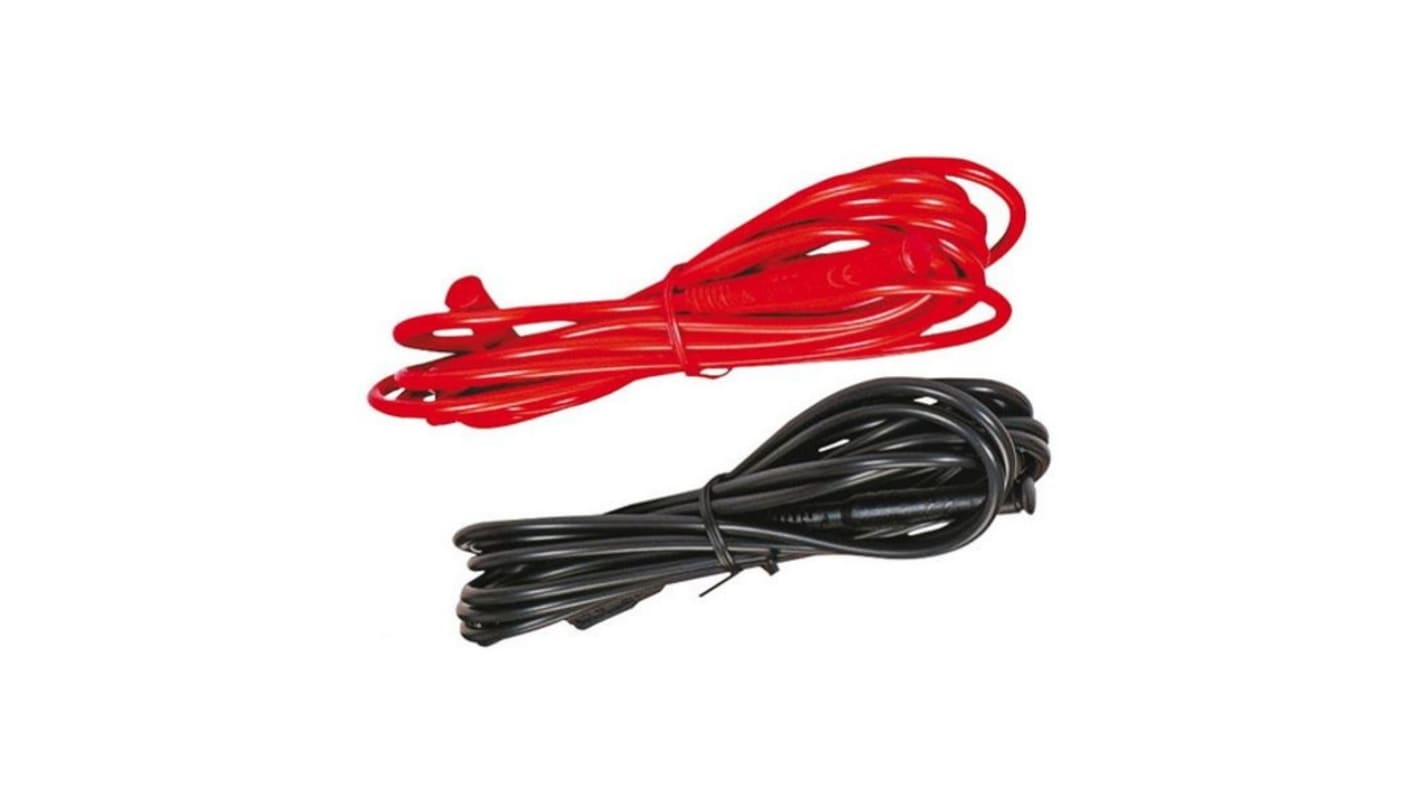 Chauvin Arnoux Test lead, Black, Red, 3m Lead Length