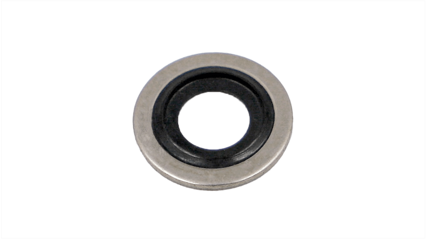 Pierścień O-ring średnica wew 5.7mm grubość 1mm średnica zew 9mm Guma: PC851 i podkładka: Stal nierdzewna Hutchinson Le