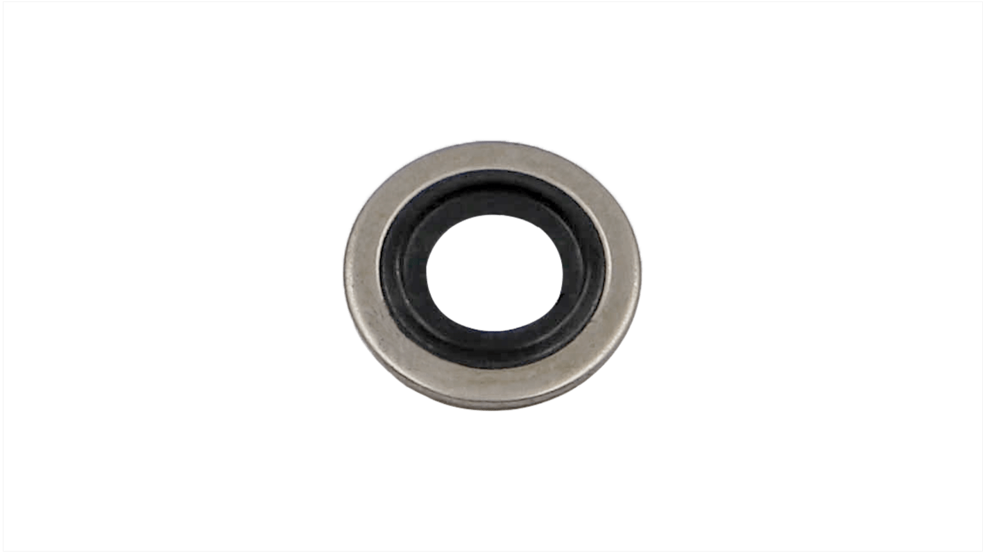 Pierścień O-ring średnica wew 10.7mm grubość 1.5mm średnica zew 16mm Guma: PC851 i podkładka: Stal nierdzewna