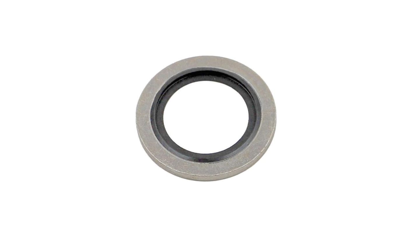 Hutchinson Le Joint Français Rubber : PC851 & washer : Mild Steel O-Ring, 16.7mm Bore, 24mm Outer Diameter