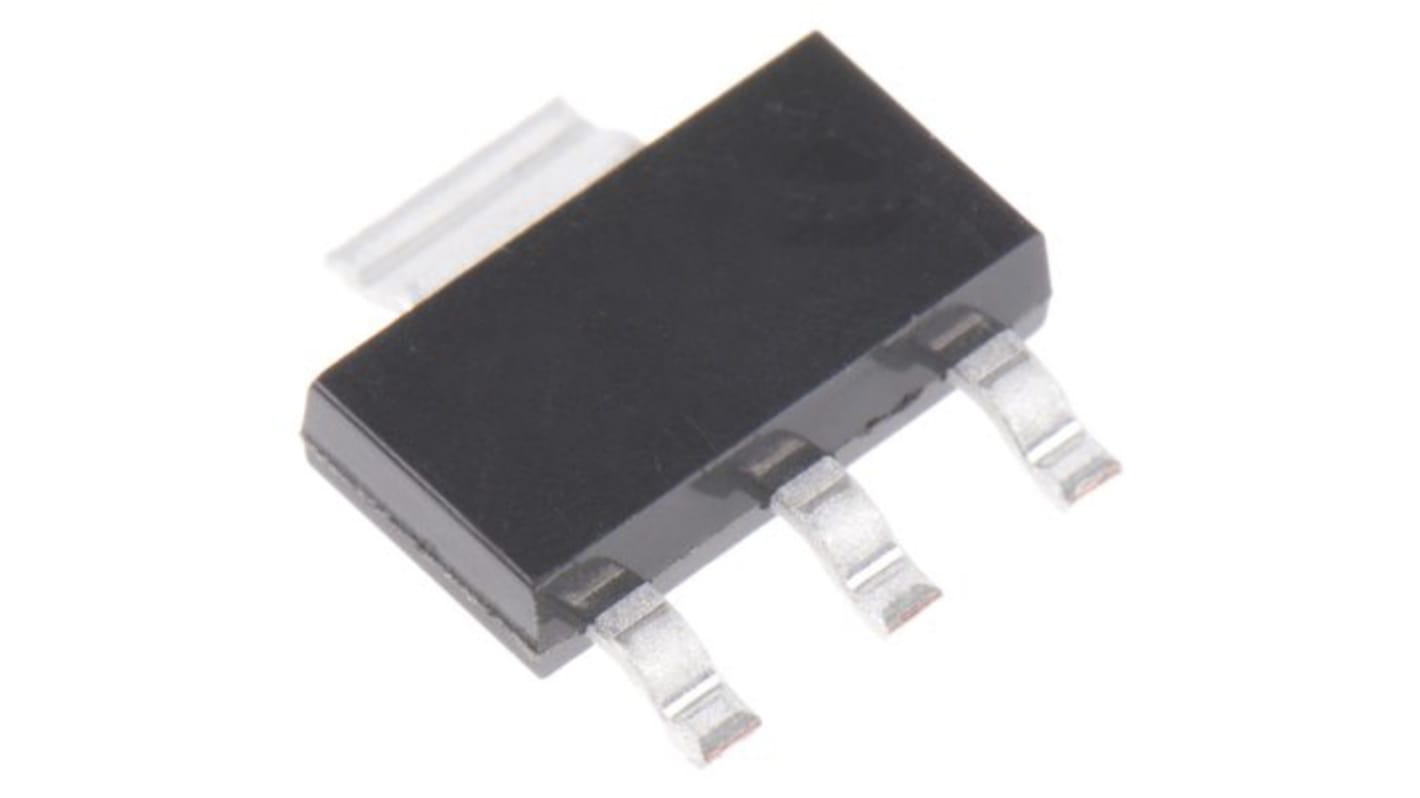 onsemi Nチャンネル MOSFET500 V 2 A 表面実装 パッケージSOT-223 3 ピン