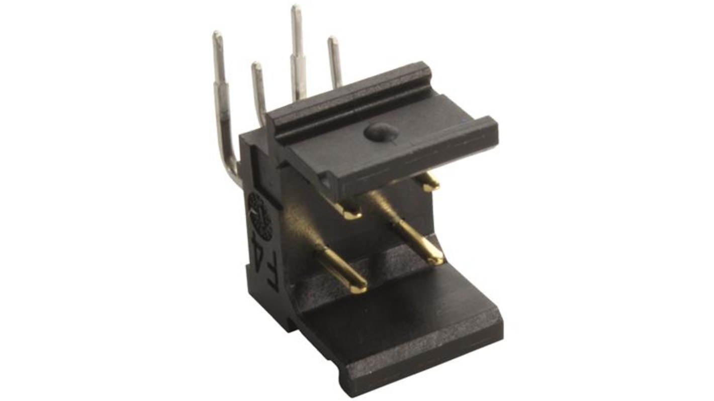 Conector macho para PCB En Ángulo HARTING serie Har-Modular de 4 vías, 2 filas, paso 5.08mm