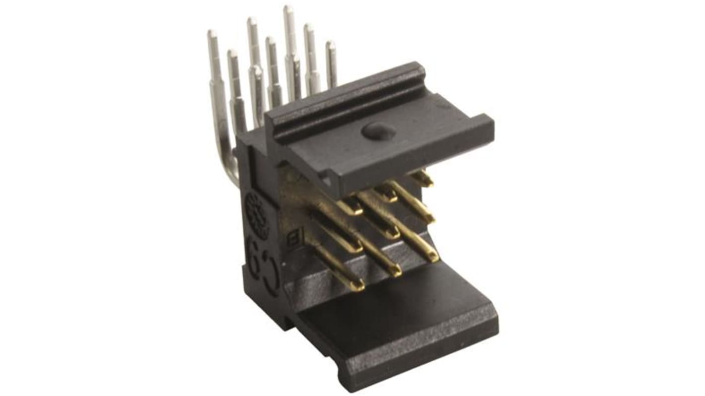 Conector macho para PCB En Ángulo HARTING serie Har-Modular de 9 vías, 3 filas, paso 2.54mm