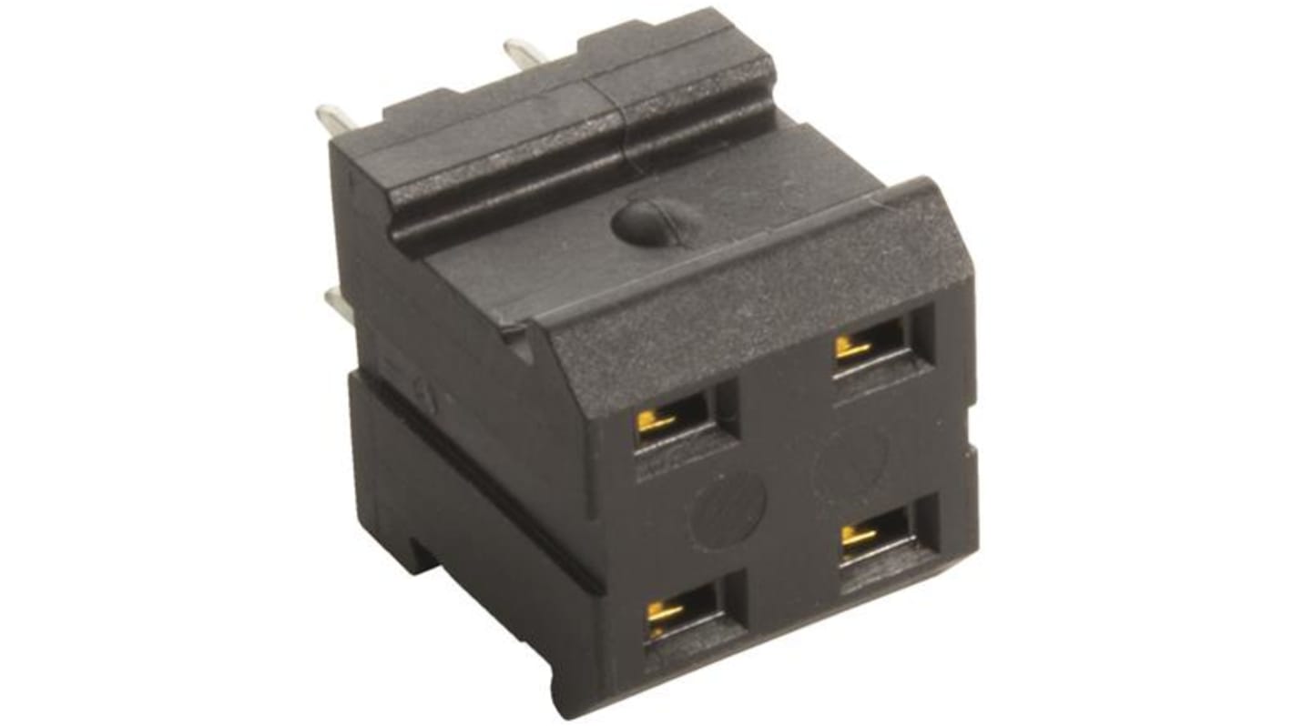 Conector macho para PCB HARTING serie Har-Modular de 4 vías, 2 filas, paso 5.08mm