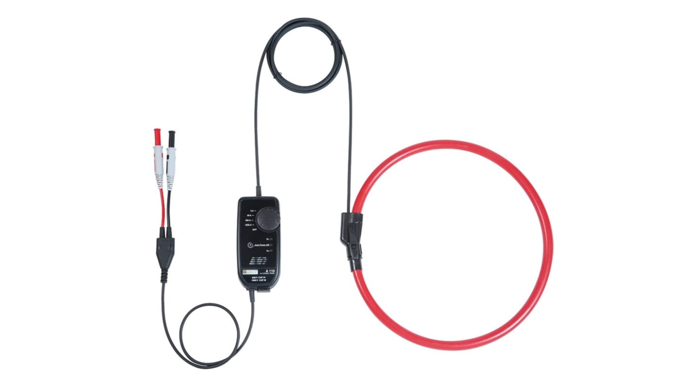 P01120631 Chauvin Arnoux A110 Current Probe, AC, Rogowski Coil Adapter, 3kA ac AC Max RS