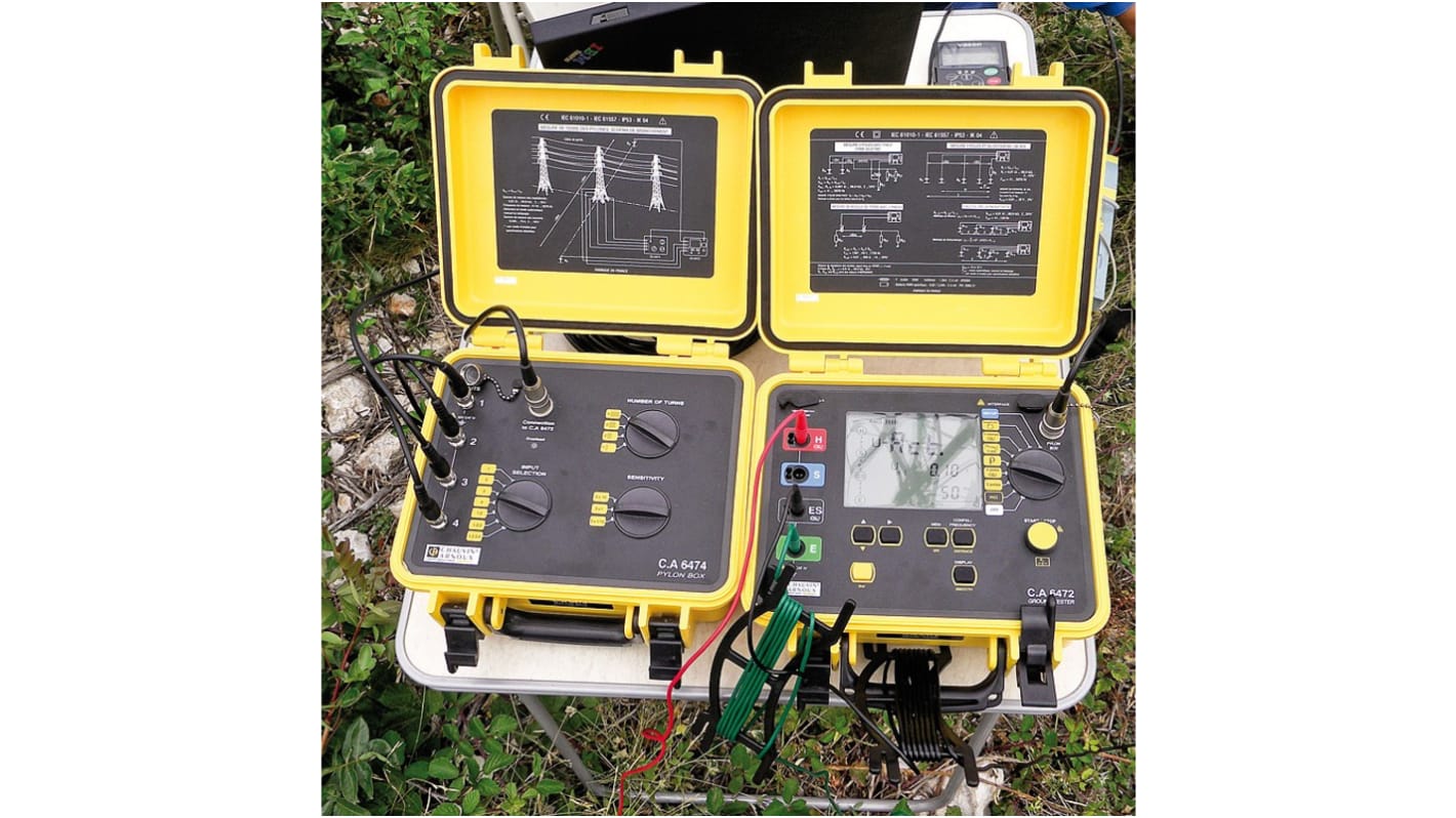 Chauvin Arnoux CA 6474 LCD Erdungsprüfgerät CAT IV 50 V, bis 99.99kΩ