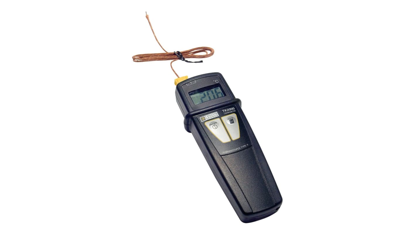Thermomètre numérique Chauvin Arnoux TK 2000, 1 voie de mesure pour K